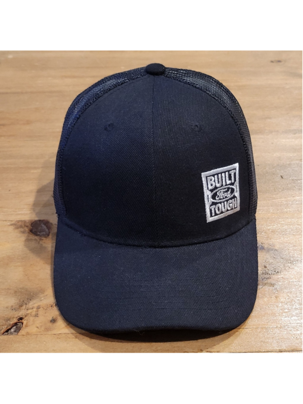 Ford Hat Cap Snapback Black Mesh Back Truck Built Ford Tough One Size